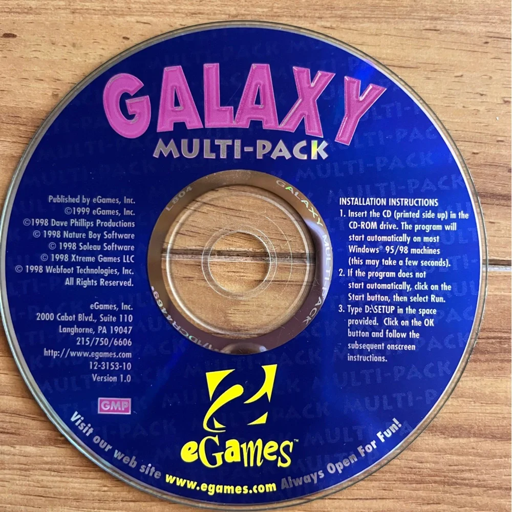 eGames Galaxy Multi-Pack PC Software